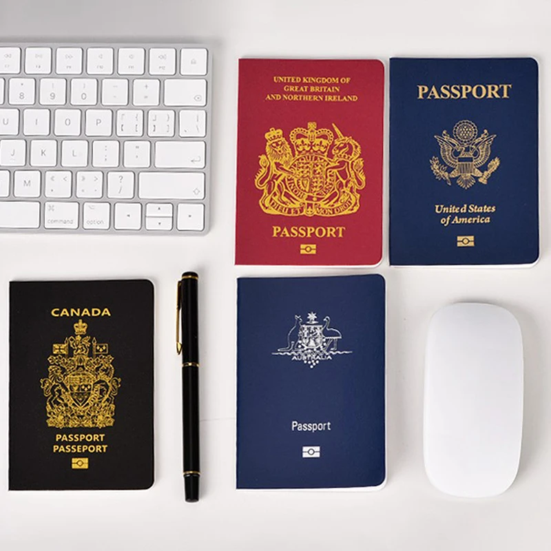Travel Passport Holder PU Leather Passport Protective Cover Fashionable ID Card Holder Travel Accessories