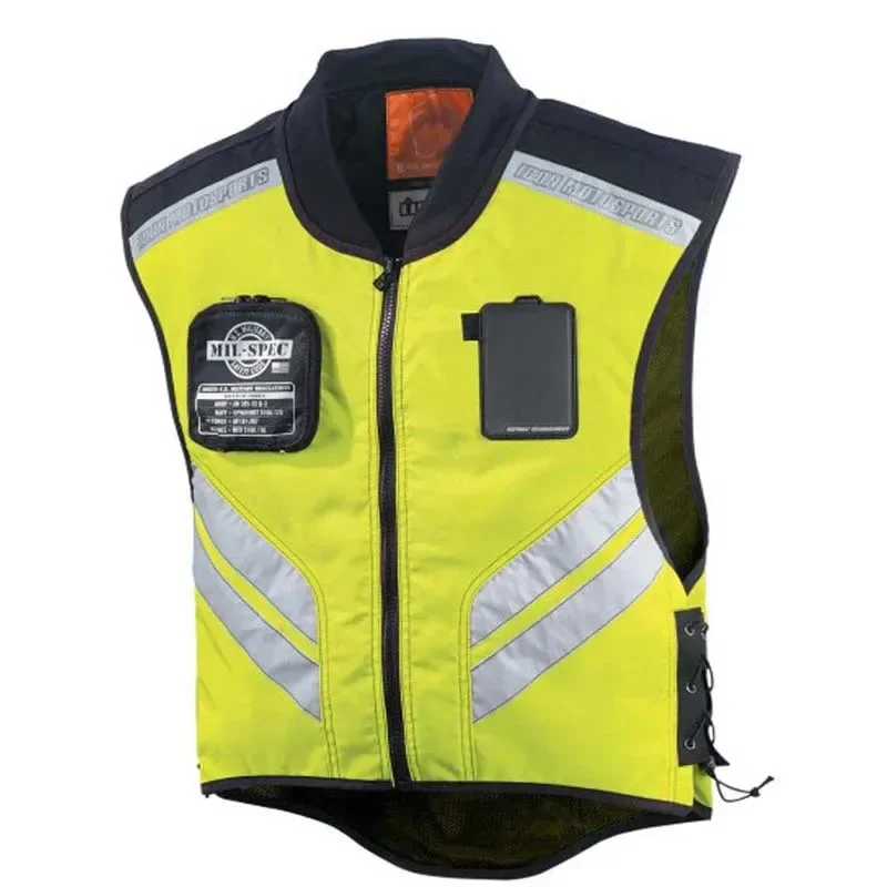 Riding Reflective Vest MOTO Waistcoat Non-sleeve Clothing for Motocross Off-Road Racing Motorcycle Touring Night Riding 1PC reflective vest