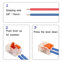 20/90pcs Box Electrical Lever Wire Connectors 2 Port 3 Port 5 Port Electric Cable Clamp Mini Quick Wire Terminal Connector - Image 3