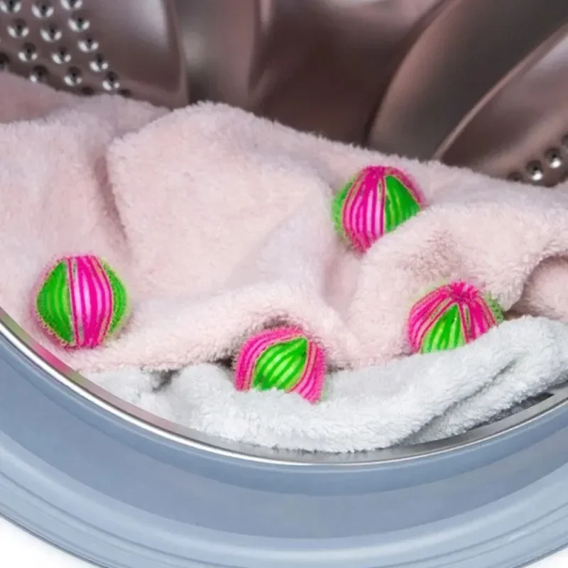 6/12pcs Downy Laundry Balls Pet Hair Remover Washing Capsules Removes Lint Personal Care Clothes Limpieza Reusable Ball Catch
