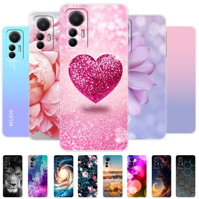 For Xiaomi 12 Lite 5G Case 6.55'' Cover Marble Transparent Soft Clear  Silicone TPU Phone Case