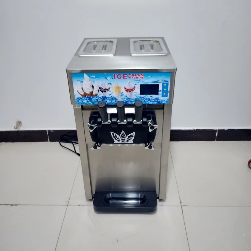 

New Style Commercial Used Yogurt Frozen Machine Italian 3 Flavors Soft Serve Ice Cream Machine For