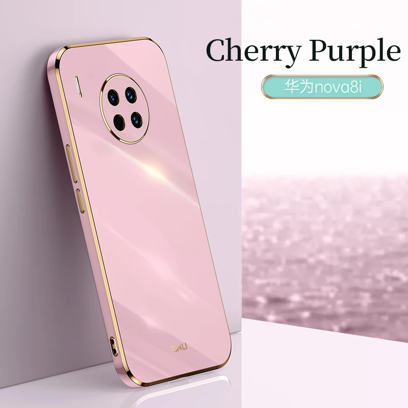 Aroepurt Cover per Huawei Nova 8I Custodia Comaptibile con Huawei Nova 8I Case Custodia [ con 9H HD Vetro Temperato] Cover Supporto PC + Silicone DJL-HDX