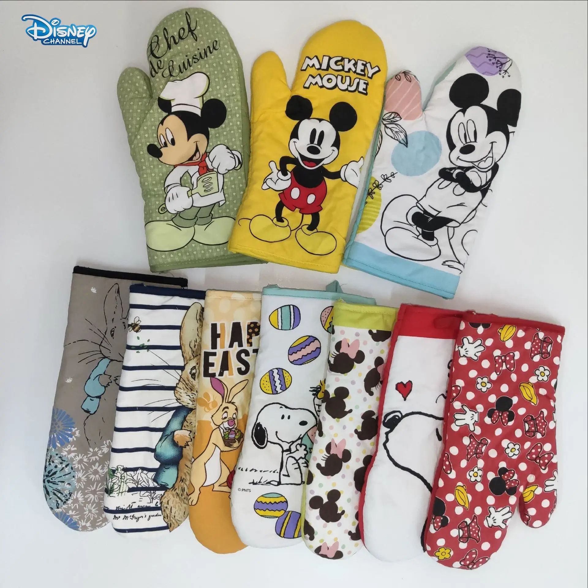 

Disney Mickey Mouse Oven Gloves Mickey MouseCartoon Figures Kitchen Baking Accessories Kitchen Anti-scald Insulation Glove