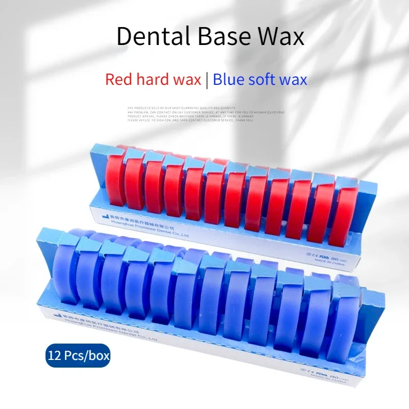 

Dental Base Wax Occlusal Rim Model Base Plate Wax U Shape Hard and Soft Denture Casting Bite Block Dental Lab Material