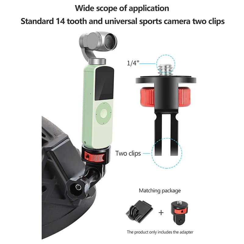 고품질 알루미늄 카메라 미니 삼각대 어댑터 마운트 CNC 변환 어댑터, GoPro Hero 10 9 Insta360 및 기타 표준 1/4 Acc