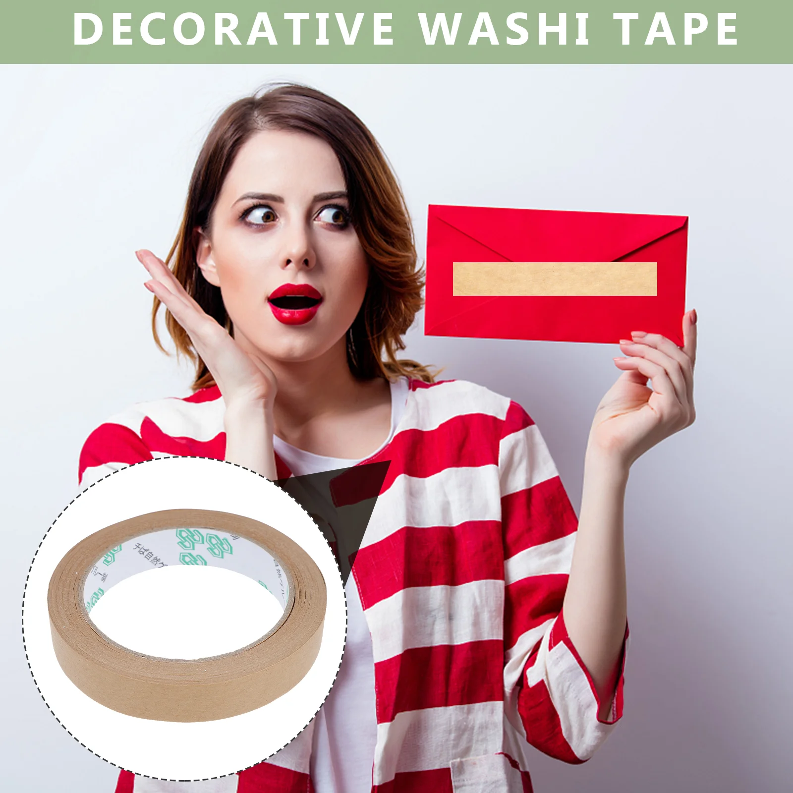

5 Pcs Water Proof Kraft Paper Tape Waterproof Adhesive Packaging Transportation