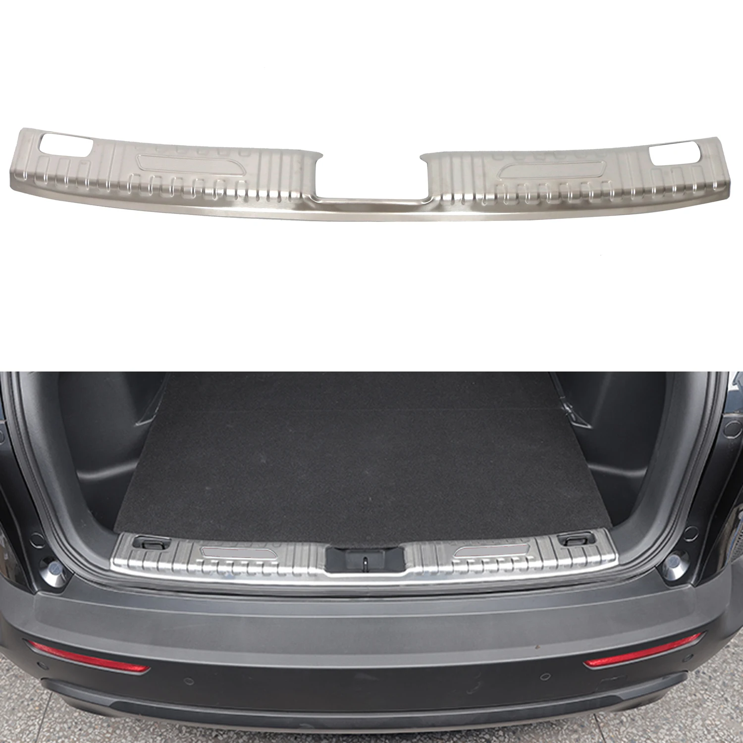 for Mazda CX-50 CX50 2023 2024 Interior Trunk Sill Protector Overlay Stainless Steel 1pcs