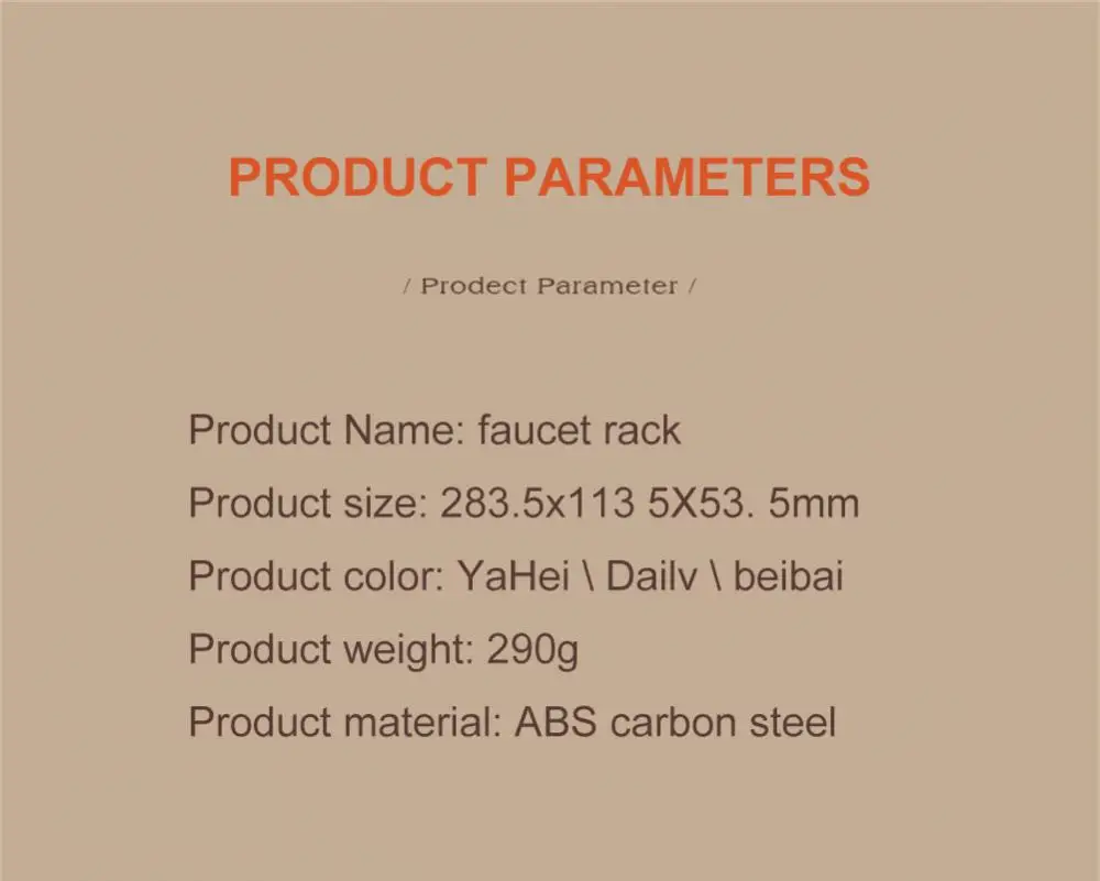 Description Picture 4 of itemKitchen Space Aluminum Sink Drain Rack Sponge Storage Faucet Holder Soap Drainer Shelf Basket Organizer Bathroom Accessories