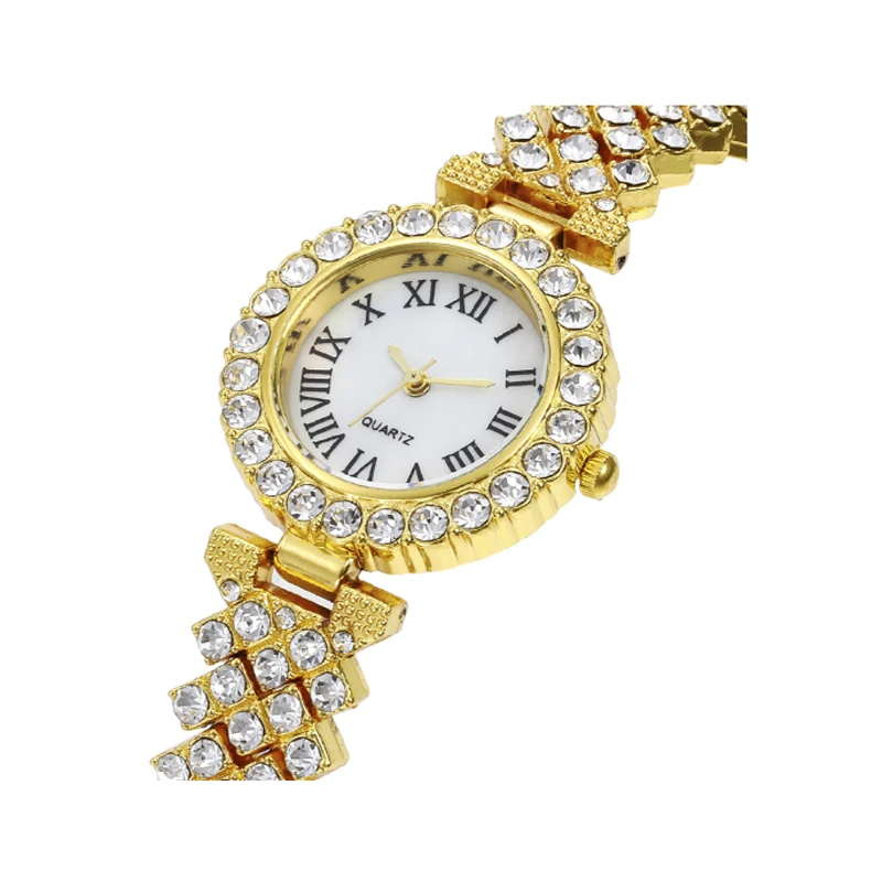 Women Steel Bracelet Watch Quartz Luxury Fashion Set With Diamonds women watches
