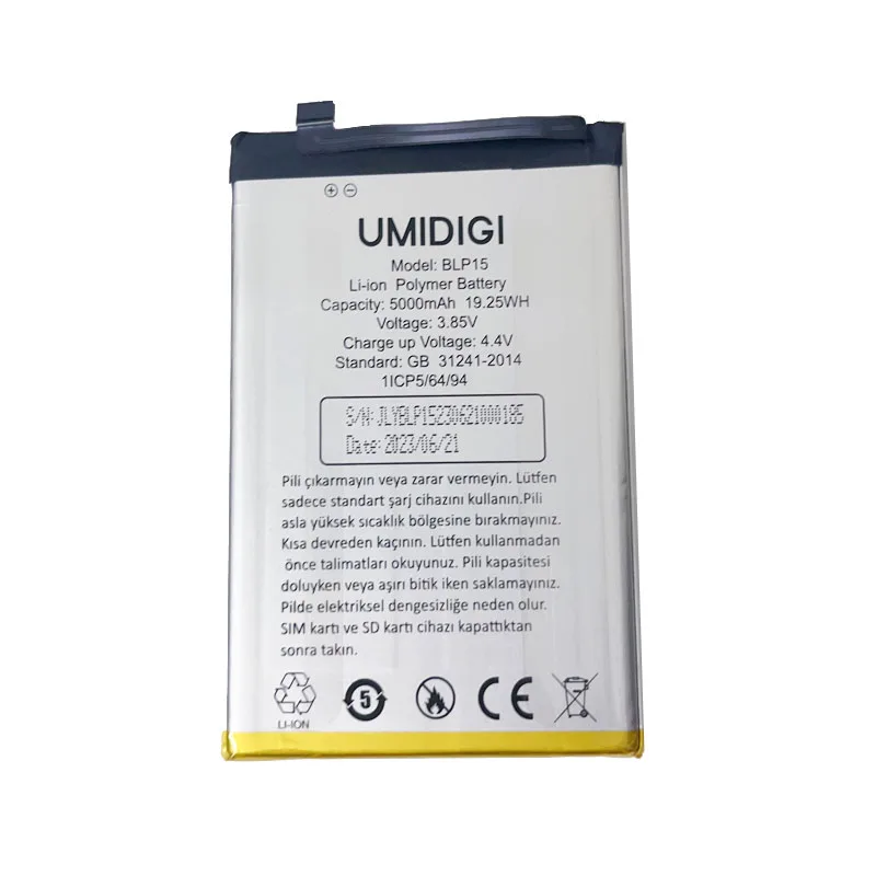 Roson for UMIDIGI A15 A15C Battery 5000mAh 100% Original New Replacement Parts Phone Accessory Accumulators With Tools