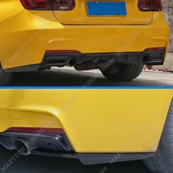 Rear Bumper Lip Spoiler Side Air Vent Outlet Cover Side Splitter For BMW F30 F31 335i 340i M Sport Performance 2012-2019 ABS