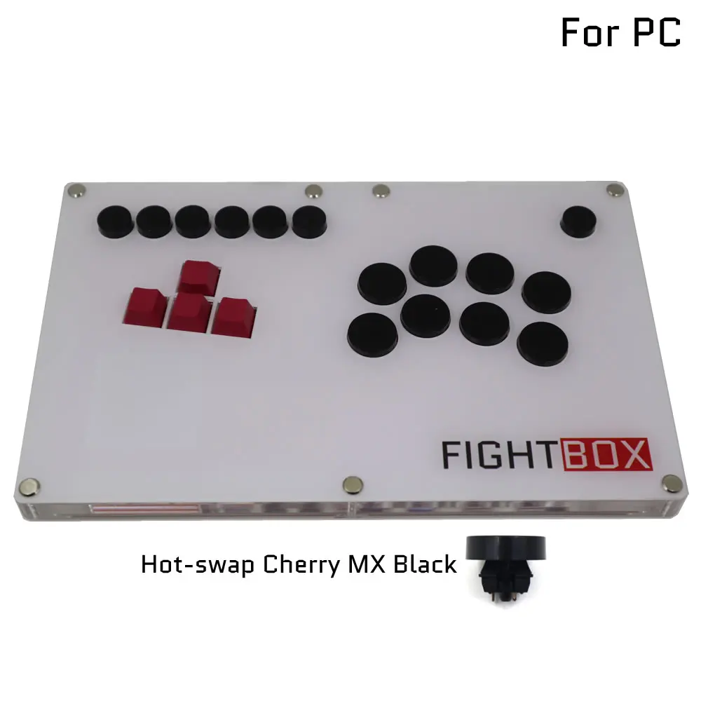 B6PCUltraThinKeyboardButtonsMixboxStyleArcadeJoystickFight