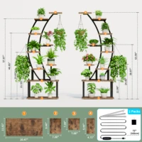 Plant Stands Indoor With Grow Lights 2pcs