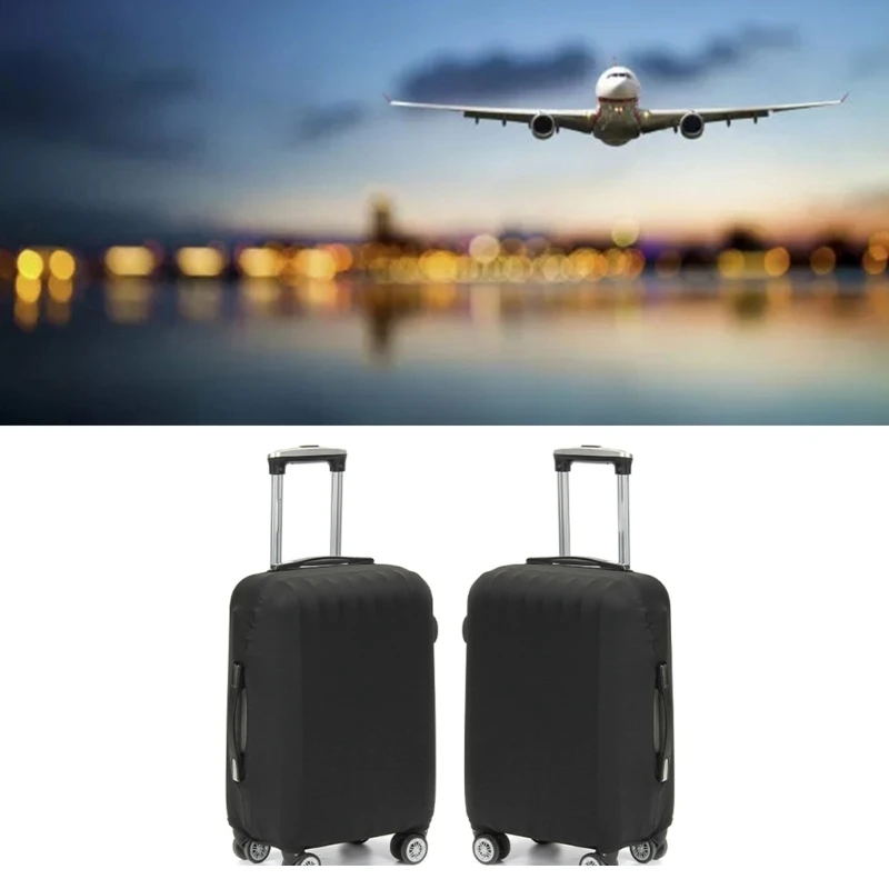 

Elastic Luggage Cover Travel Suitcase Protector Suitcase Protective Cover Luggage Trolley Dust Cover Fit for 18-28''