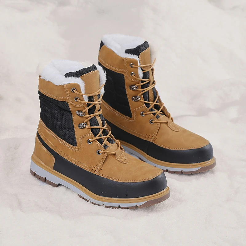 

Vancat Winter Warm Plush Fur Snow Boots Men Ankle Boot Quality Casual Motorcycle Boot Waterproof Men's Boots Big Size 39-47