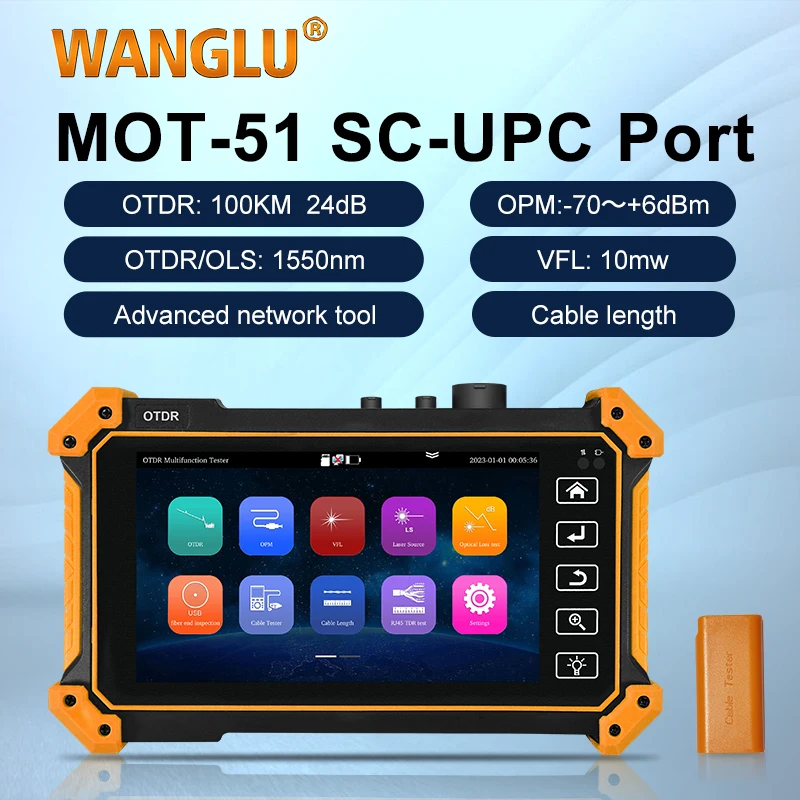 

OTDR MOT-51C MOT-51 MOT-50 5,55 дюймов OLED сенсорный экран RJ45 TDR Тестер кабеля IP сетевой кабель трассировщик UTP кабель волоконно-оптический тестер