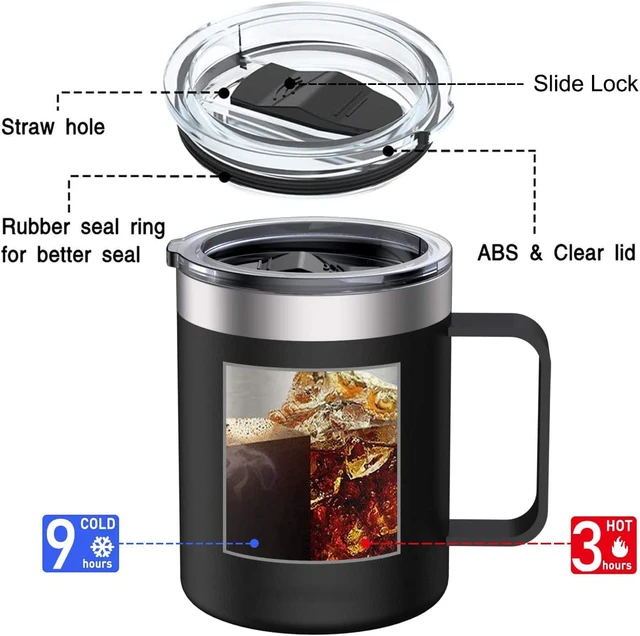 12oz 350ml Vacuum Sealed Stainless Steel Thermos Mug Insulated Coffee  Tumbler Cup with Lid - China China Wholesale and Bottle price