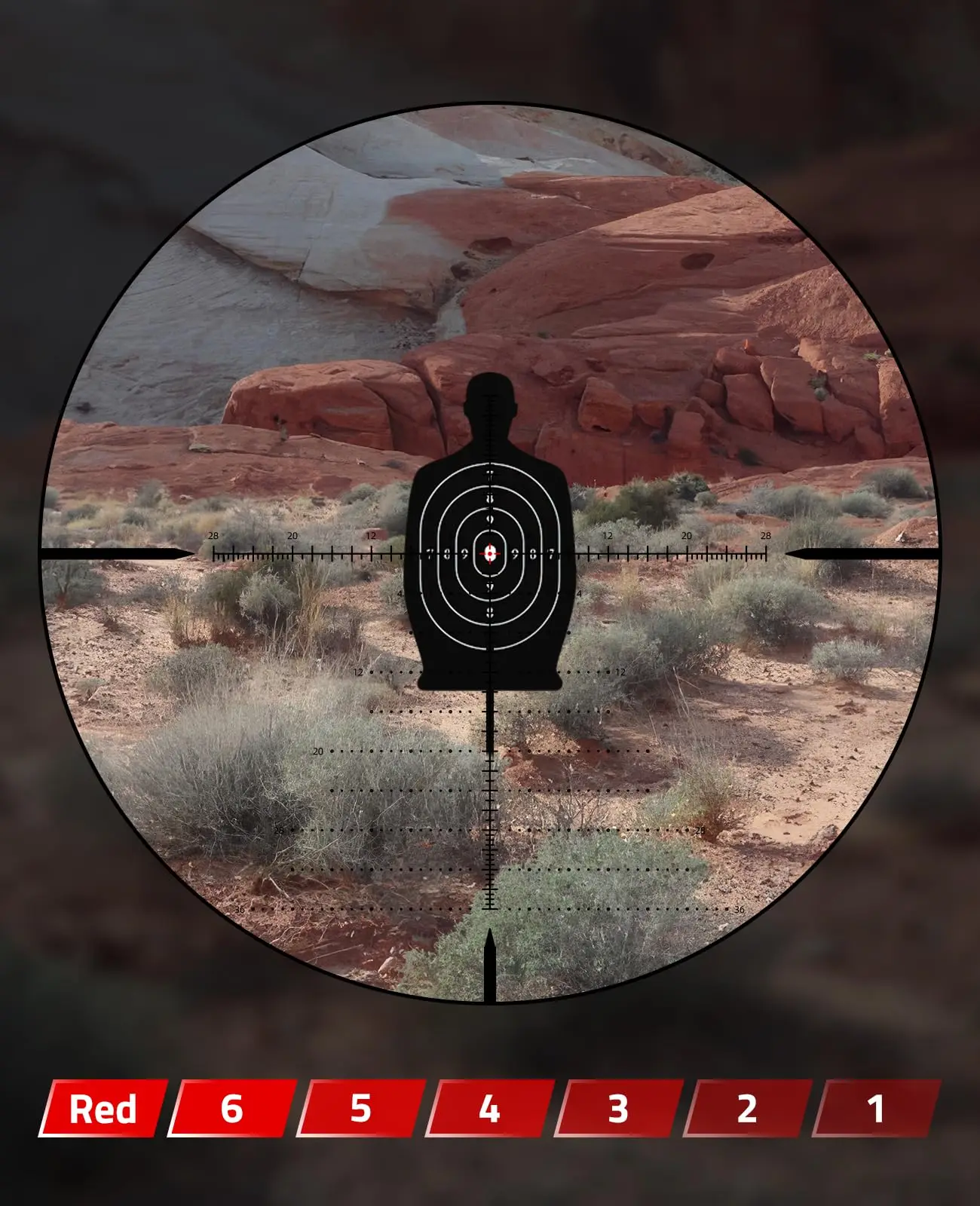 MIDTEN BearPower FFP Scope First Focal Plane with MOA Illuminated Reticle Zero Stop Zero Reset Parallax Adjustment 30mm Tube