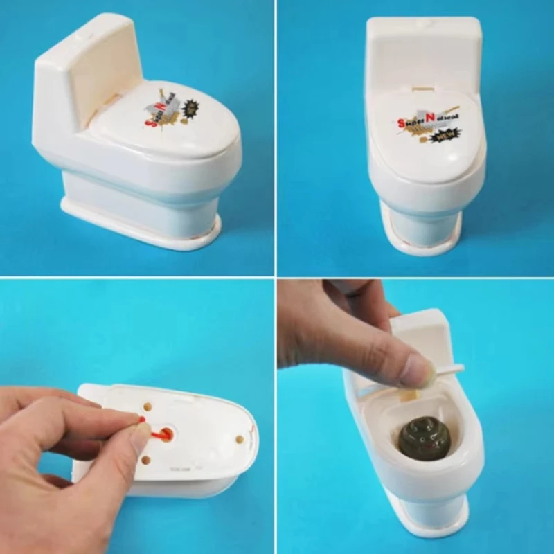 Novel Interesting Poop Spray Prank Toy Joke Cary Toys Mini Sprinkler Toilet Spray Gun Simulation Toilet Toy for Children 1PC