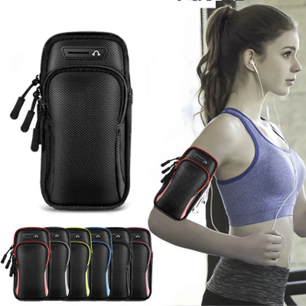

Outdoor Sports Phone Arm Bag Waterproof Fabric Running Arm Band Small and Lightweight Fitness Cycling Arm Bag for Men and Women