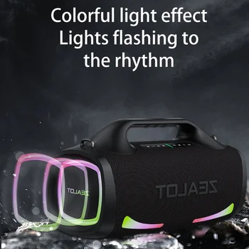 Zealot S79 100W Wireless speaker, Outdoor Portable Subwoofer Speaker, Hifi Sound quality,Dual Pairing, Fast Charging,24000mAh. 4