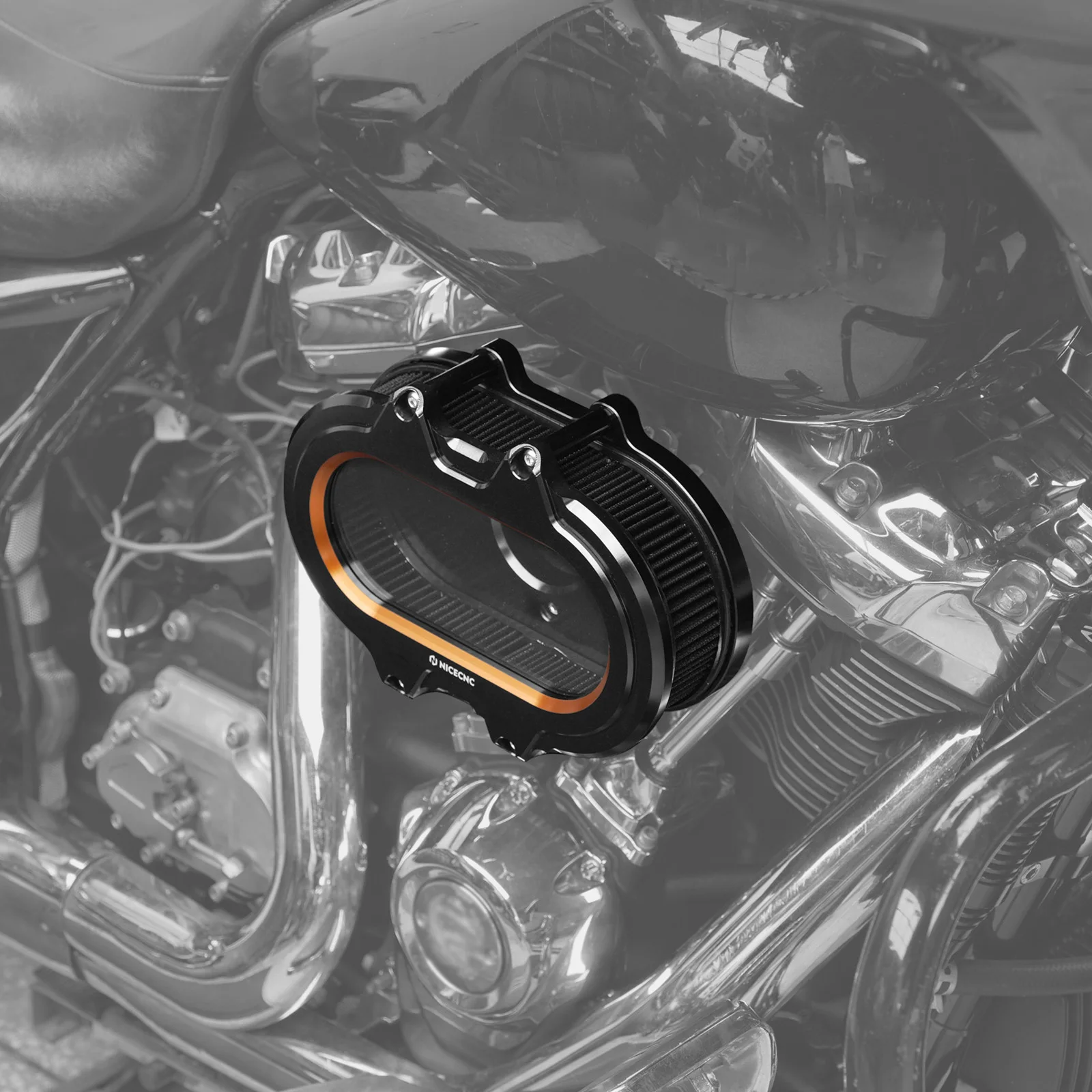 Klares Luftfilter-Kit für Harley 17-23 Street Glide FLHX/Special Road Glide/Road King Special Tri Glide Ultra Limit Freewheeler – Detail 8