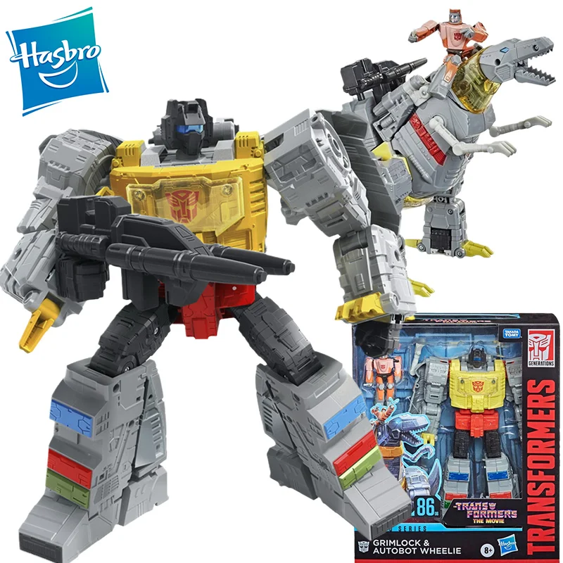 

Hasbro Transformers Studio Series SS86 06 Leader Grimlock Wheelie Autobot Robot Anime Figure Action Model Collectible Toys Gift