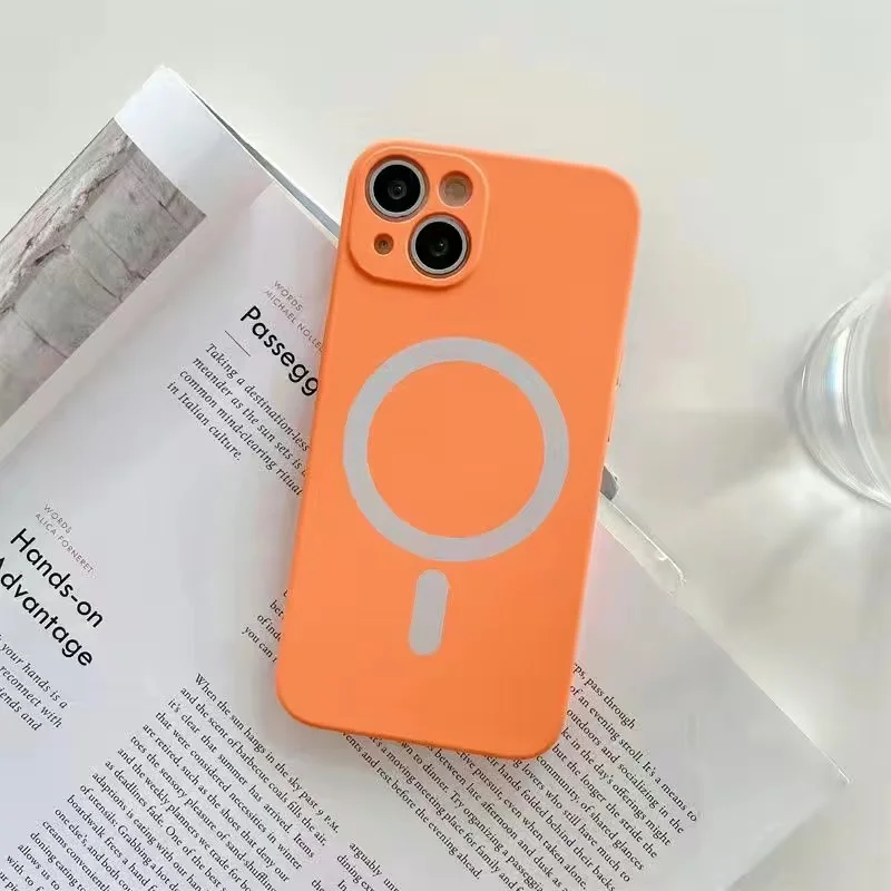 Apple 13Pro wireless charger case iPhone14 draw straight edge