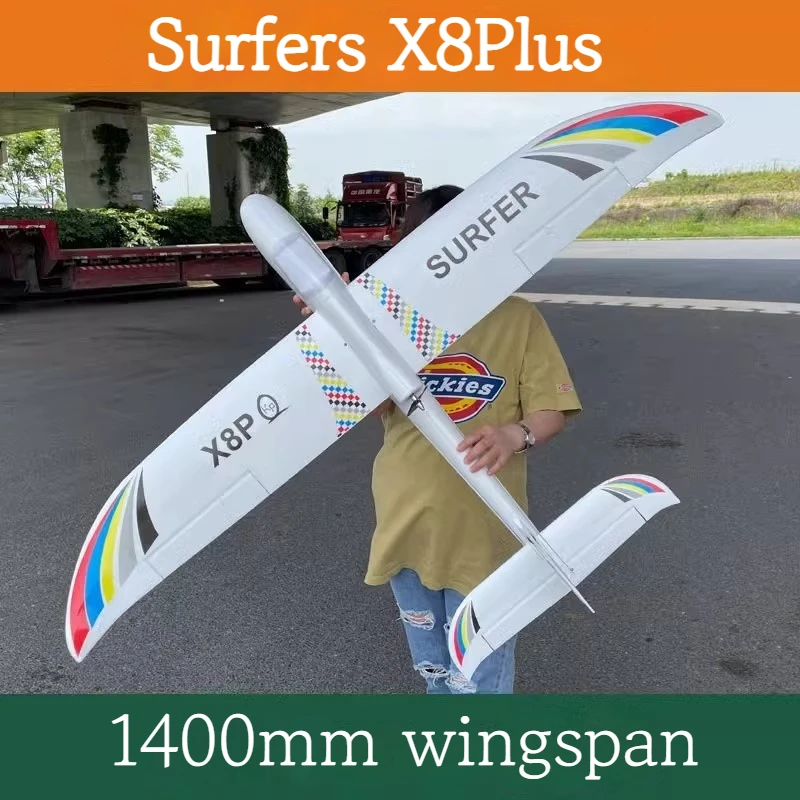 

1.4m Fighter Surfer X8 Fixed Wing Unmanned Aircraft Novice Entry Model Aircraft Foam Glider Epo Material Fpv Machine Detachable