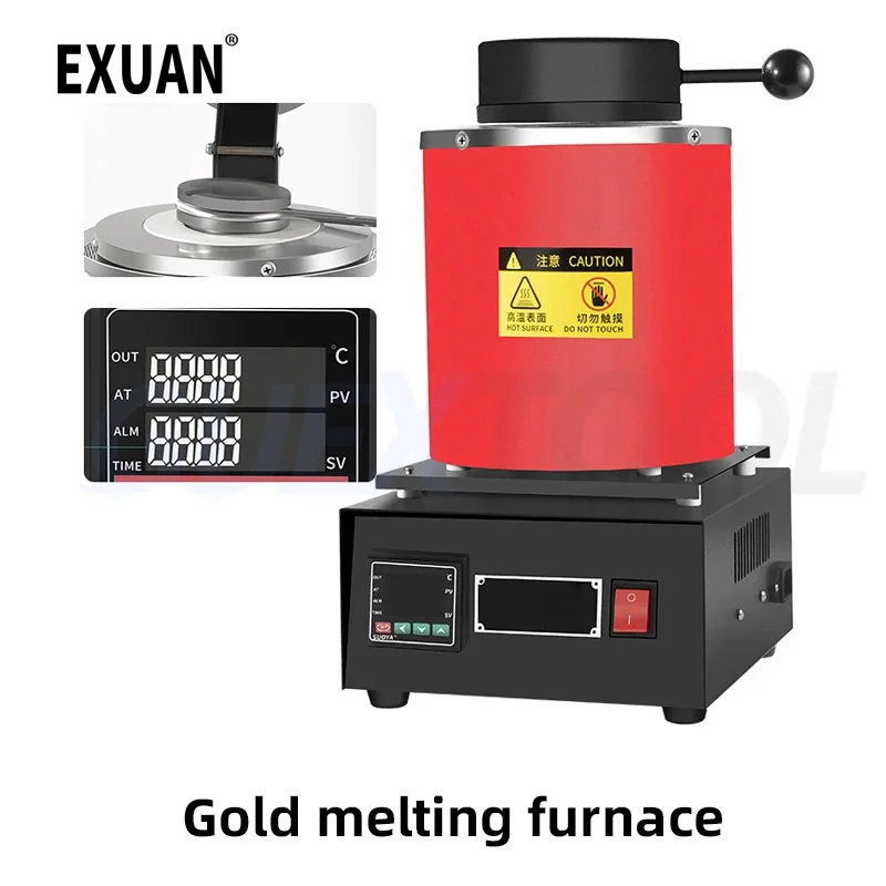 Gold Melting Furnace High Temperature Melting Of Gold Silver Copper Aluminum  Melting Furnace Graphite Crucible Melting Machine - AliExpress