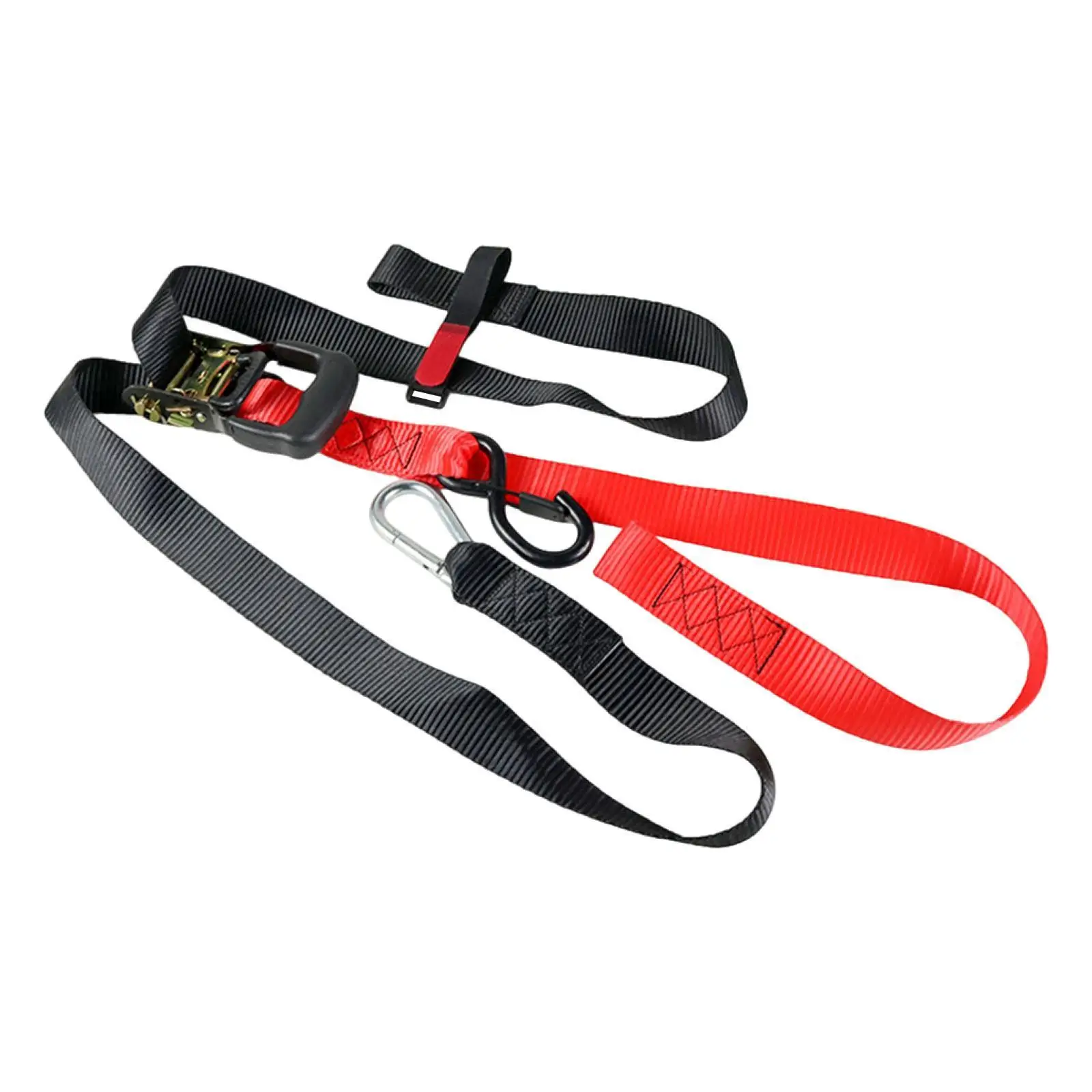 Motorcycle Tie Down Strap Easy Installation with S Hook and Buckle Universal Handlebar Strap Lashing cam Buckle Tie Downs