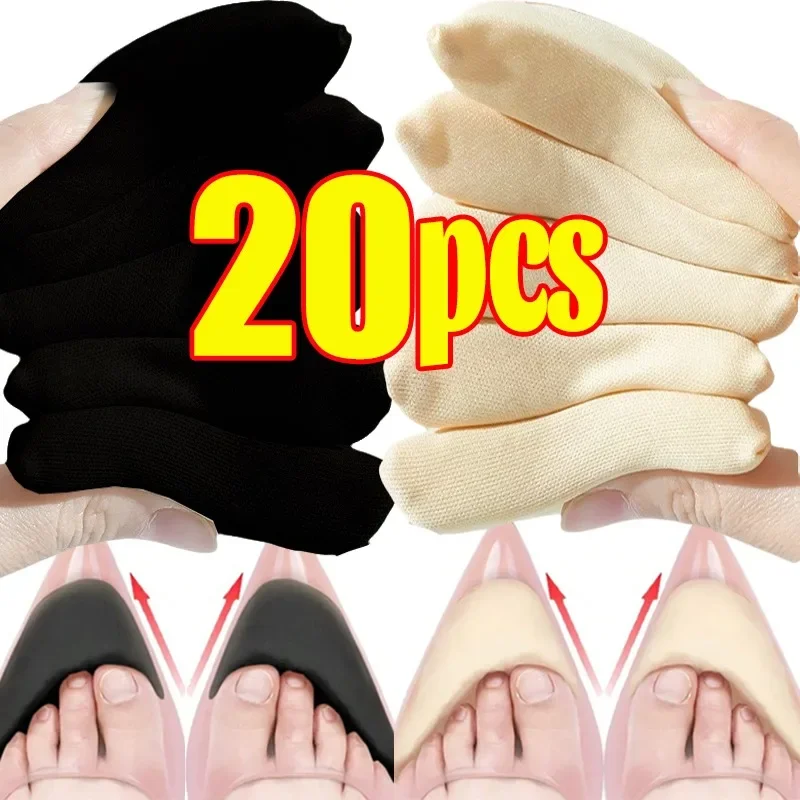 Sponge Forefoot Insert Pads Adjustment Reduce Shoe Pain Relief High Heel Filler Insoles Forefoot Toe Plug Cushion Pad 2/20pcs