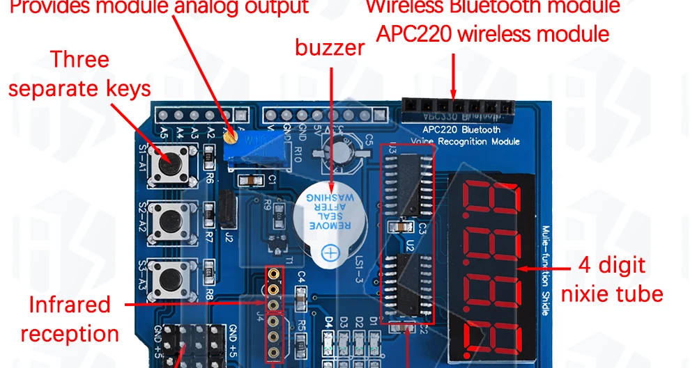 1 ~ 10PCS EGBO Multifunktionale Multi-funktionale Expansion Development Board Basis Lernen FÜR UNO LENARDO Mega2560 Schild DIY Kit – Detail 13