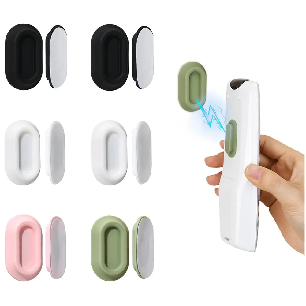 Magnetic Remote Control Holder Set - 6 Pack Silicone Wall Mount Caddies with Strong Adhesive
