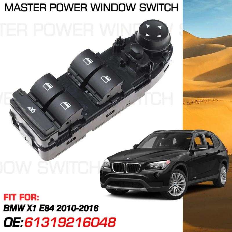 

Electric Power Car Window Master Switch 61319216048 8 Pins For BMW X1 E84 2010 2011 2012 2013 2014 2015 2016 61319193658
