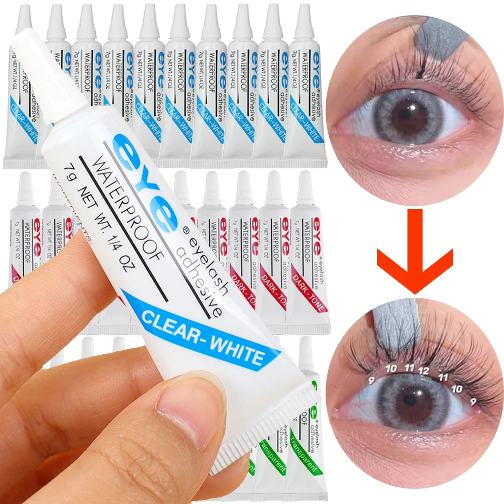 1-10PCS Waterproof Disposable Eyelash Glue Makeup Beauty Tools