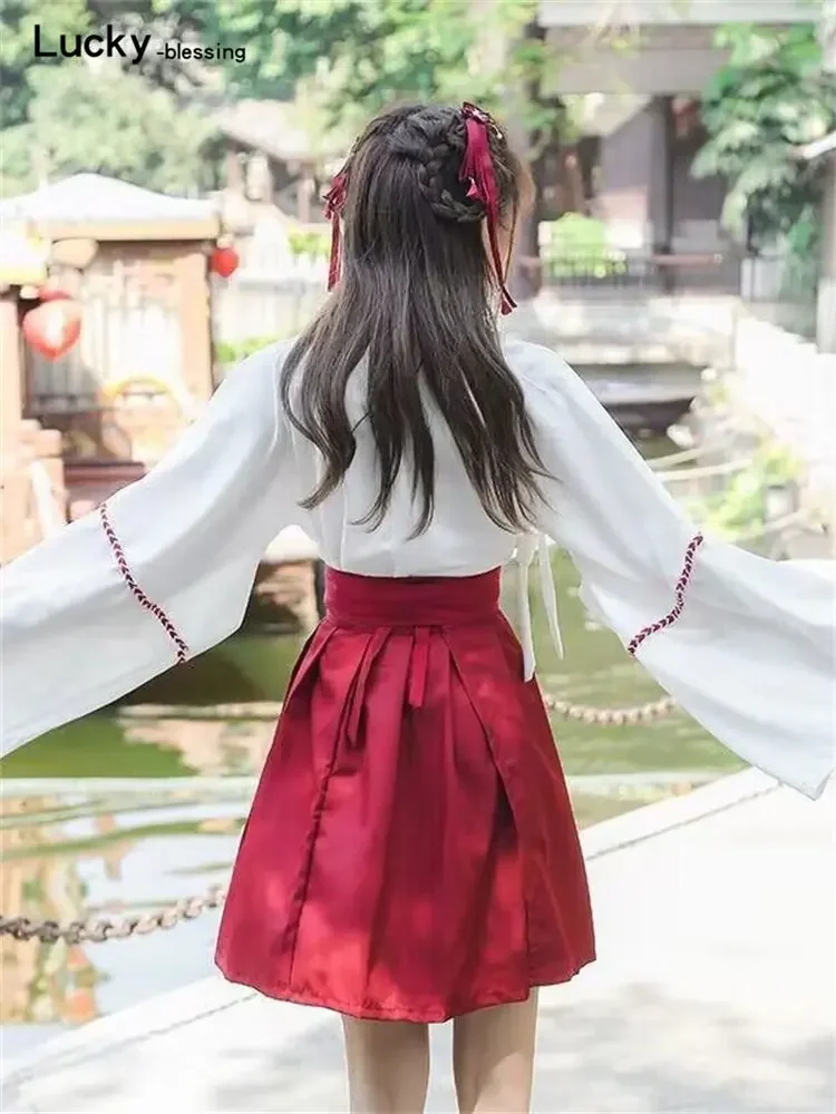Women Japanese Dress Long Kimono Cardigan Girls Skirt Top Floral Embroidered Full Sleeve Ancient Oriental Cosplay Cardigan Japanese kimono japanese kimono cardigan japanese kimono shirt