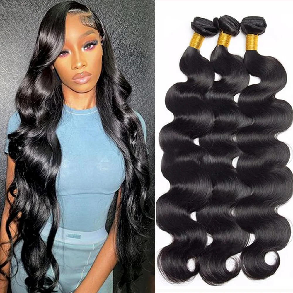

Tomiyaa Hair 28 30 32 Inch Brazilian Body Wave Human Hair Bundles Remy Hair Water Wavy bundles Weaves Deals Wholesale tissage