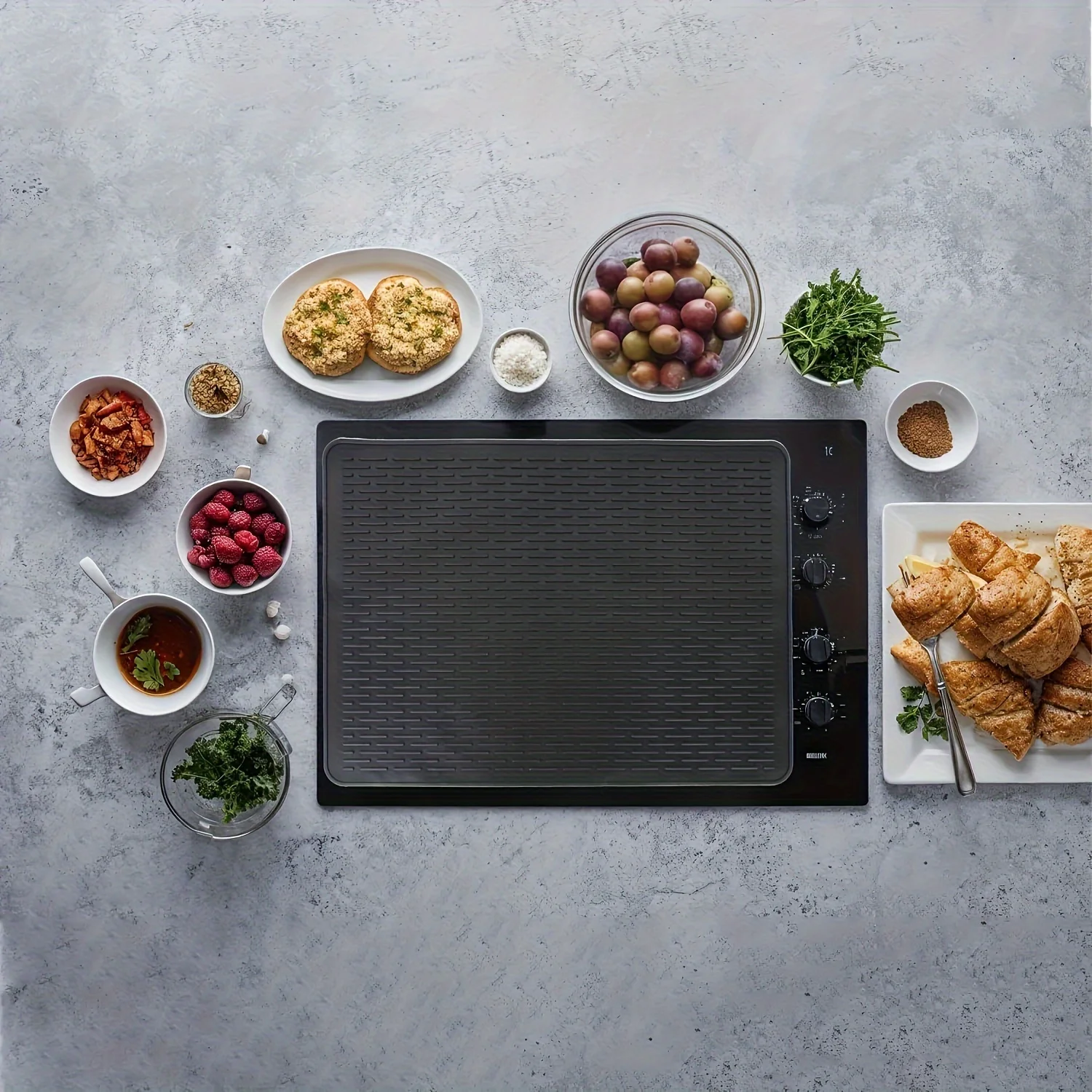 أغطية موقد للموقد العلوي - غطاء موقد كهربائي من ال...