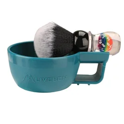 This Shaving Cream Foaming Bowl Anti Drop Thickened Soap Bowl American Three-dimensional Pattern Wet Shaving Bowl