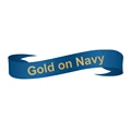 Gold on Navy