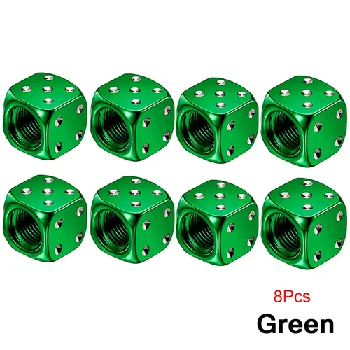DSYCAR 2/8Pcs Aluminum Tire Valve Caps Dice Wheel Stem Tyre Tire Wheel Stem Air Valve Dust Cover for Car Truck Motocycle Bike - Image 21