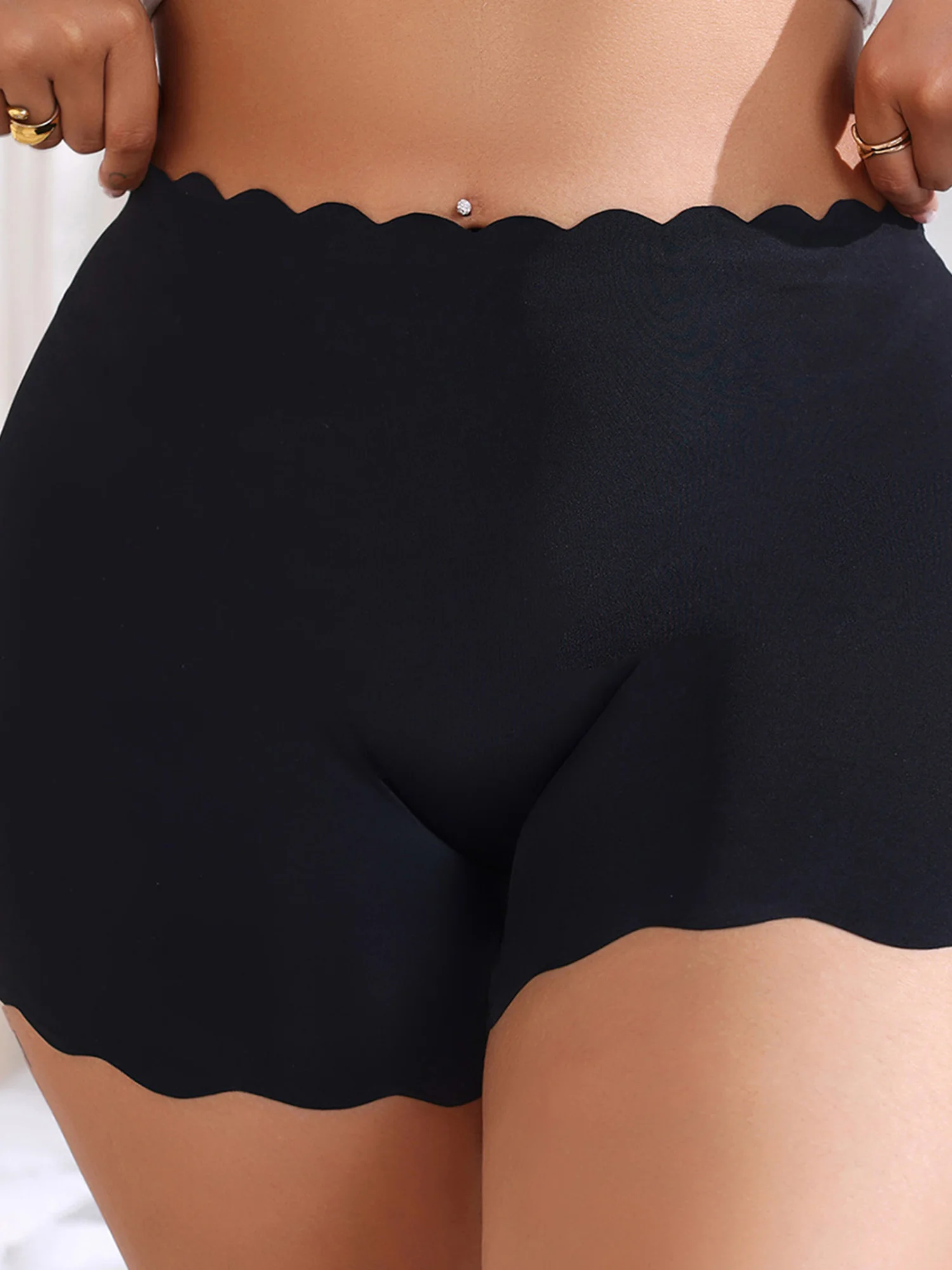 Women s Seamless Safety Shorts Soft Stretch High Waist Boy Shorts Underwear for Under Dresses and Skirts with Comfortable Fit
