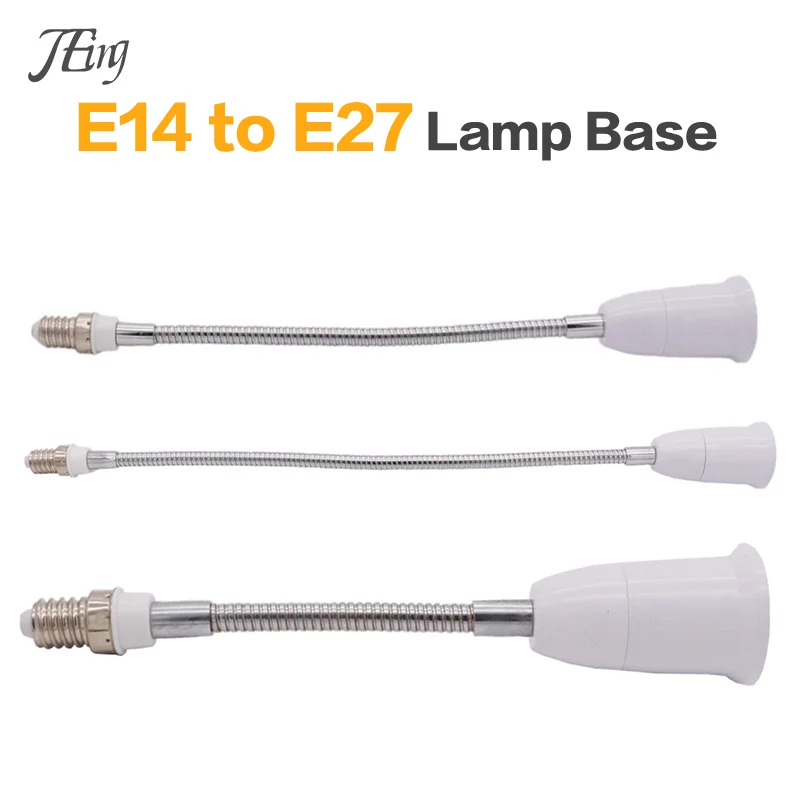 

E14 To E27 E14-E27 Extended Lamp Cap Conversion Lamp Base Wall Flexible Holder Light Socket Converter Bases Extender