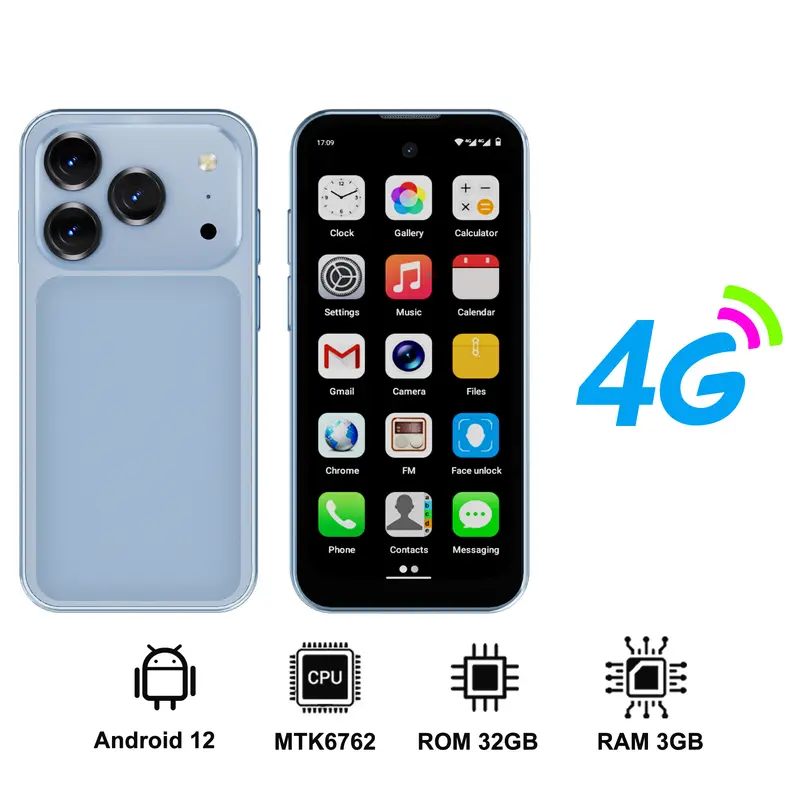 SERVO 19 Air 4G LTE Mini Smartphone Android 12.0 System 6GB+128GB Play Store Face Unlock GPS Dual SIM 3.88" Small Smart Phones - Image 12