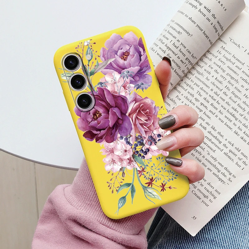 Cute Heart Flower Soft TPU Matte Protective Case Cover