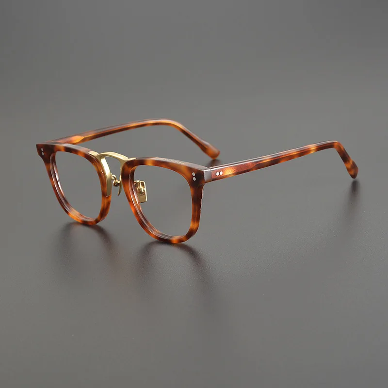 

Men Women Handmade Acetate Squares Glasses Frame Literature Art Myopia Full Frame Reading Eyeglasses Japanese Retro Eyewear