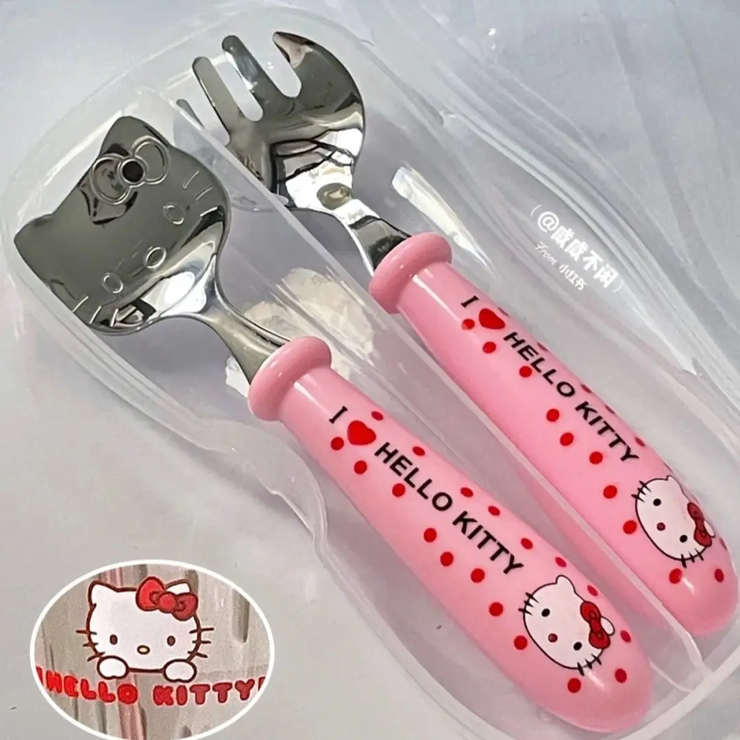 

Набор столовых приборов Hello Kitty Kawaii с рисунками из мультфильмов