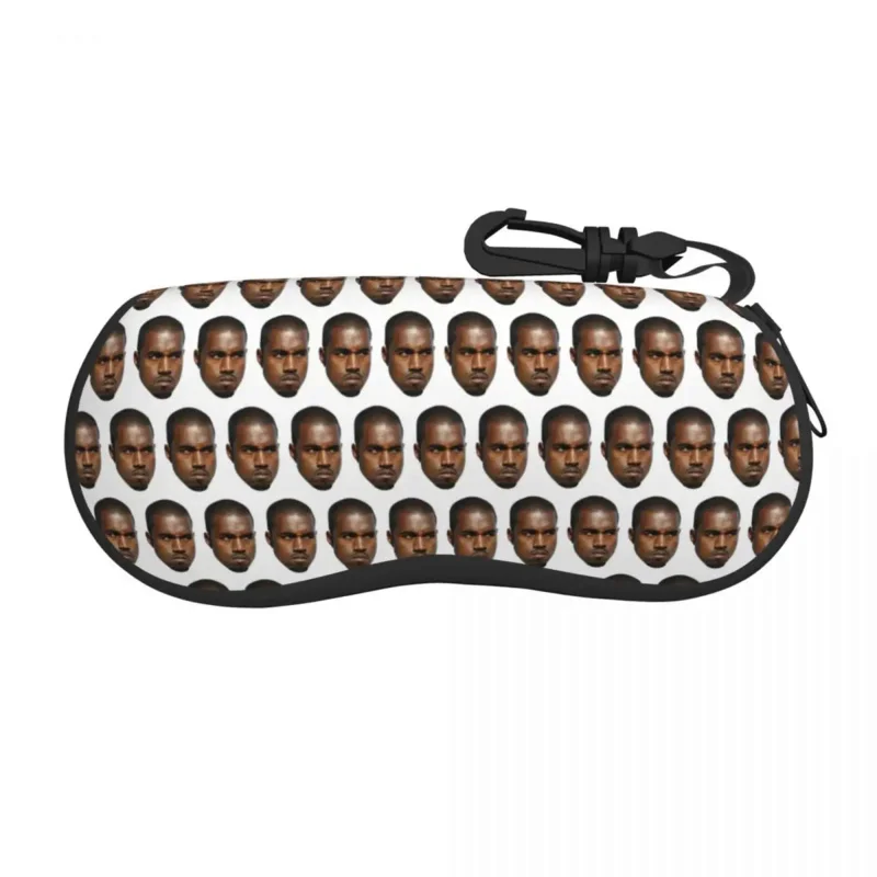 

Custom Funny Kanye West Meme Glasses Case Cool Rapper Music Producer Shell Eyeglasses Case Sunglasses Box